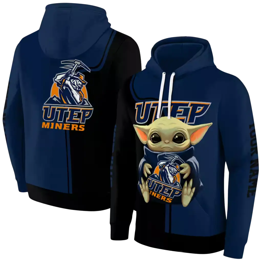 personalized utep miners baby yoda blue black hoodie fashion forward personalized utep miners baby yoda blue black hoodie fashion forward