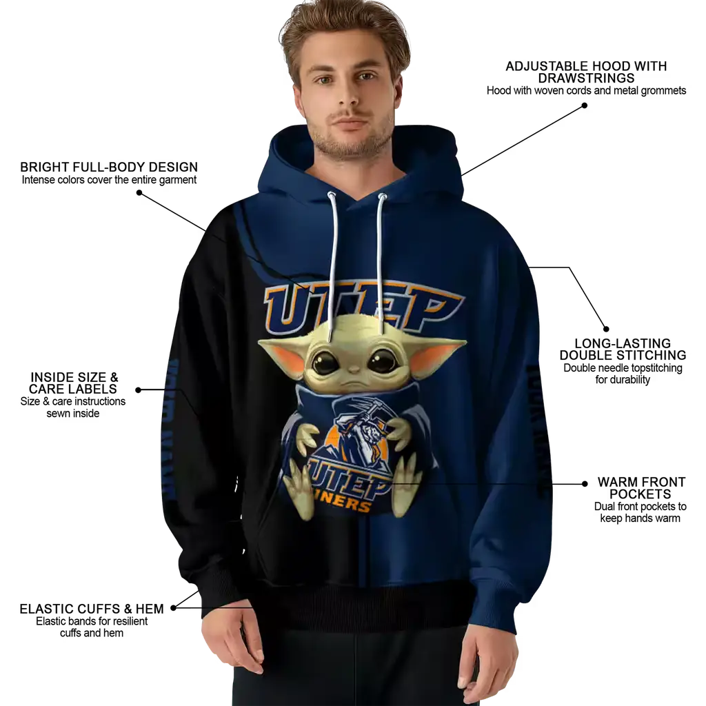 personalized utep miners baby yoda blue black hoodie latest model personalized utep miners baby yoda blue black hoodie latest model