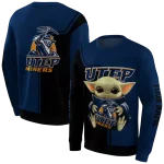personalized utep miners baby yoda blue black hoodie best selling