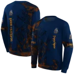 personalized utep miners deer silhouette blue hoodie best selling