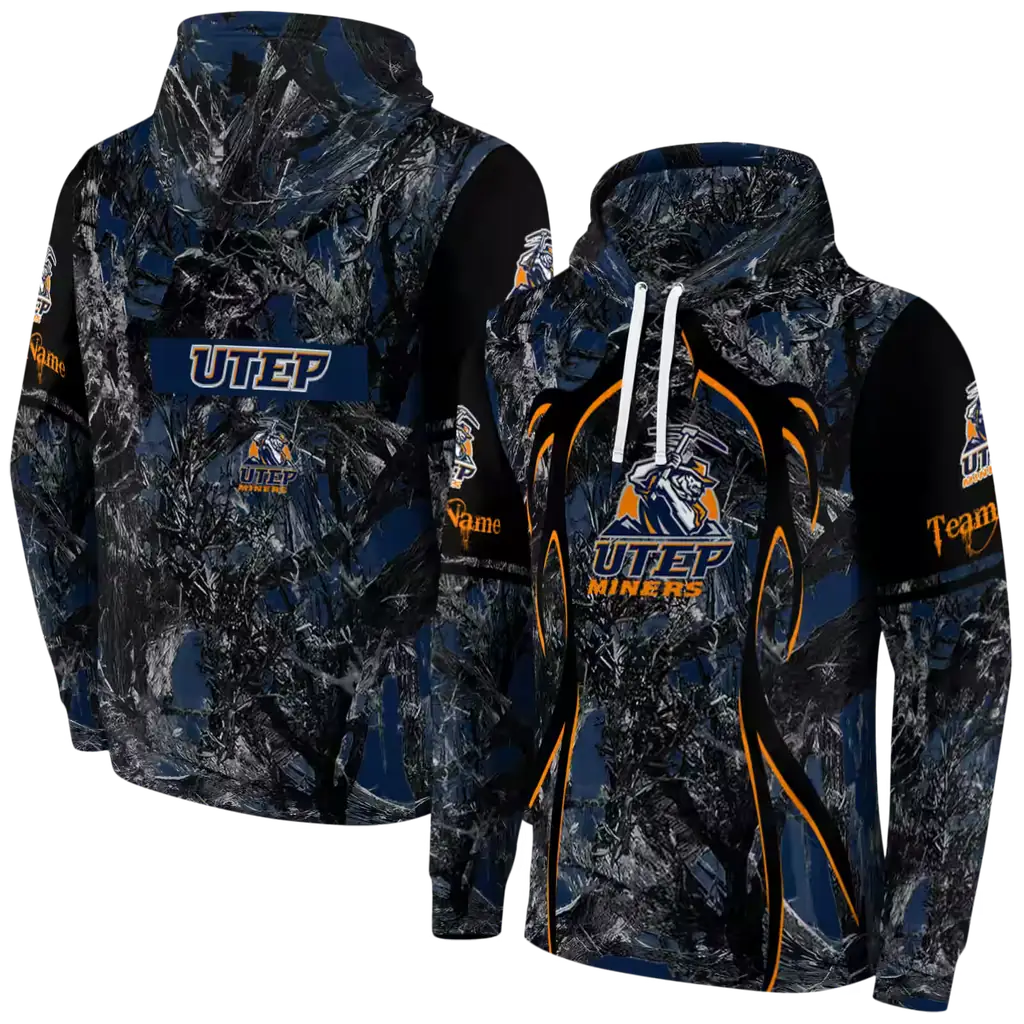personalized utep miners hunting theme blue black hoodie fashion forward personalized utep miners hunting theme blue black hoodie fashion forward