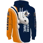 personalized utep miners peeking snoopy blue hoodie best selling