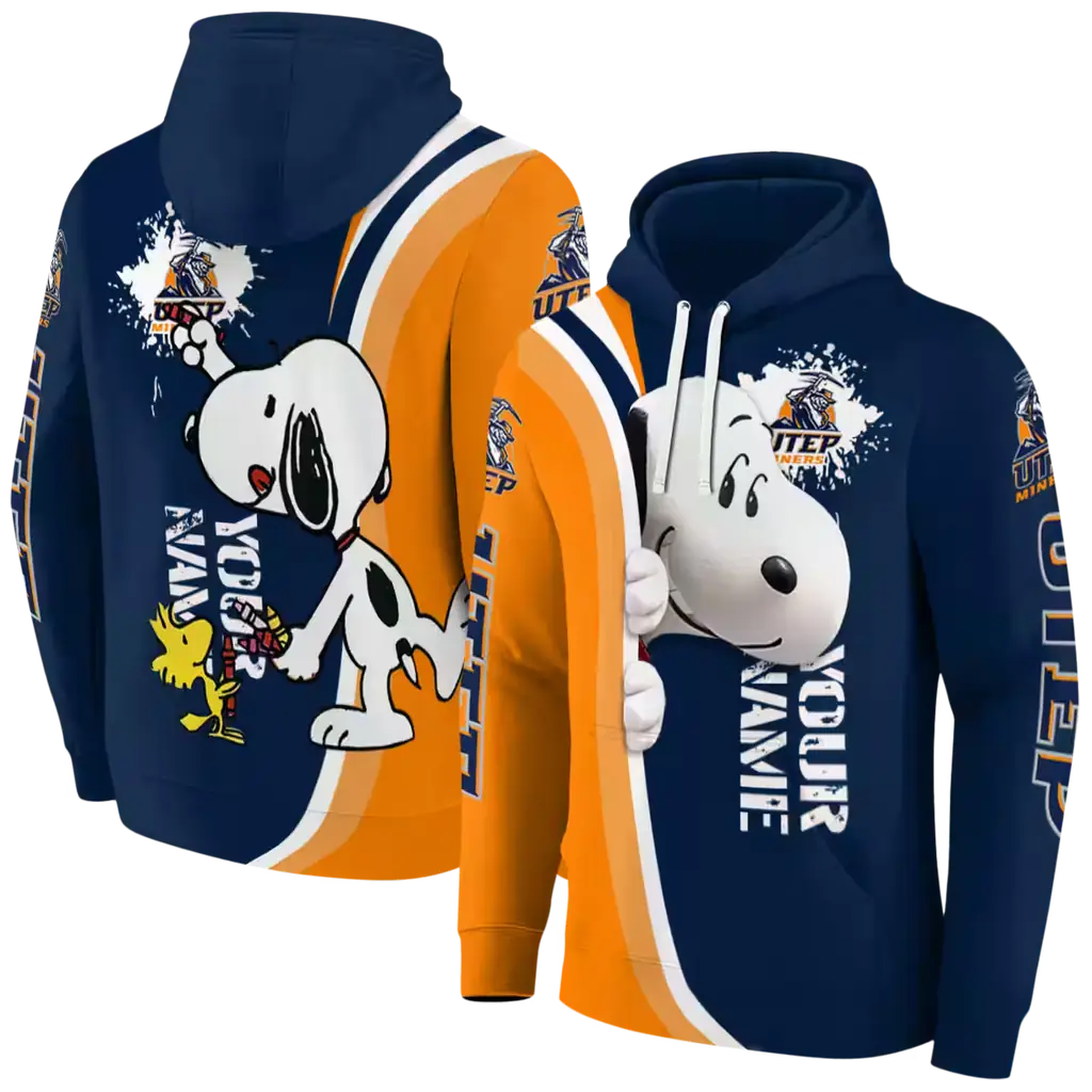 personalized utep miners peeking snoopy blue hoodie fashion forward personalized utep miners peeking snoopy blue hoodie fashion forward