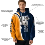 personalized utep miners peeking snoopy blue hoodie best selling