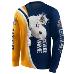 personalized utep miners peeking snoopy blue hoodie best selling