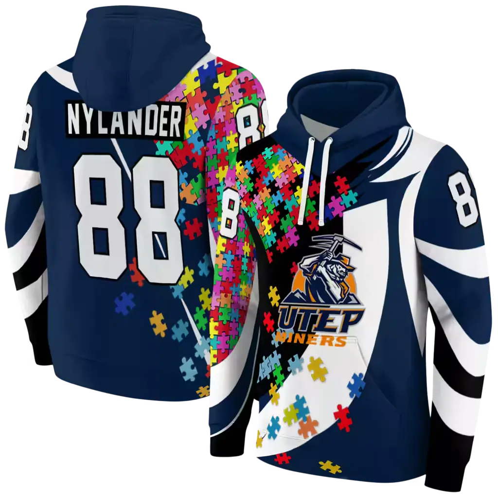 personalized utep miners puzzle pieces blue hoodie fashion forward personalized utep miners puzzle pieces blue hoodie fashion forward