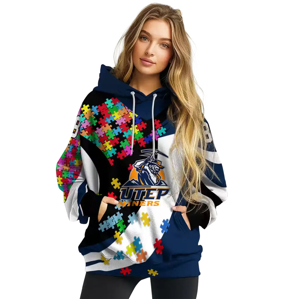 personalized utep miners puzzle pieces blue hoodie high quality personalized utep miners puzzle pieces blue hoodie high quality
