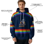 personalized utep miners rainbow stripes blue hoodie best selling