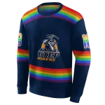 personalized utep miners rainbow stripes blue hoodie best selling