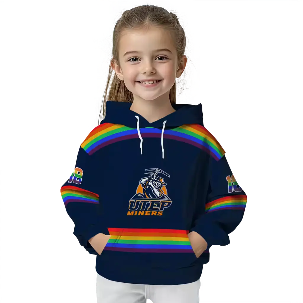 personalized utep miners rainbow stripes blue hoodie top rated personalized utep miners rainbow stripes blue hoodie top rated