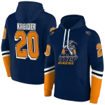 personalized utep miners striped sleeves blue hoodie best selling