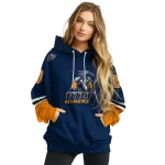 personalized utep miners striped sleeves blue hoodie best selling