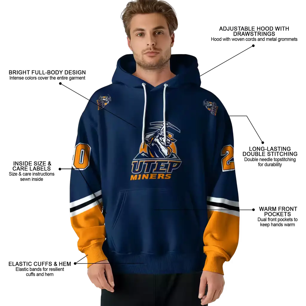 personalized utep miners striped sleeves blue hoodie latest model personalized utep miners striped sleeves blue hoodie latest model