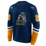 personalized utep miners striped sleeves blue hoodie best selling