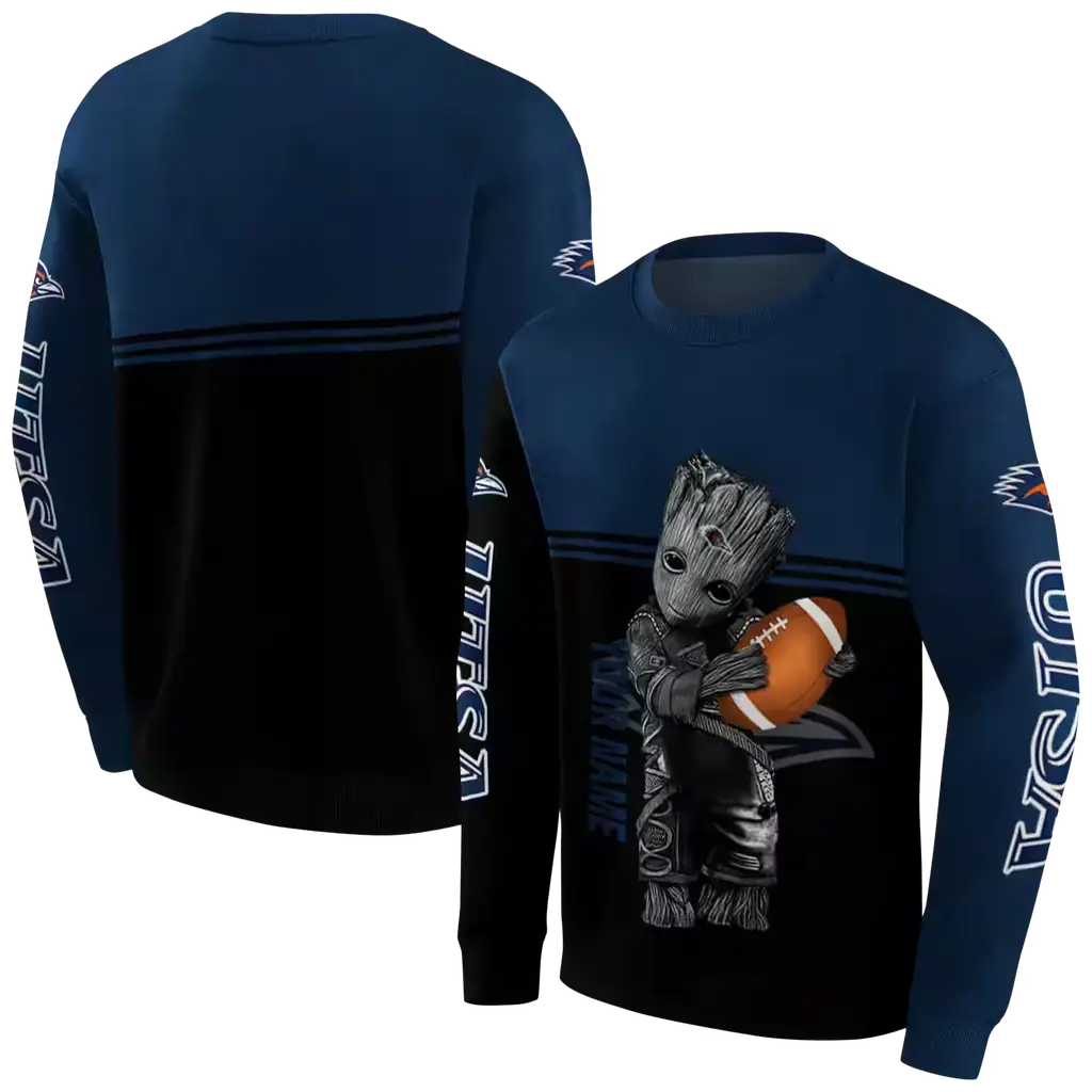 personalized utsa roadrunners baby groot orange black hoodie premium grade personalized utsa roadrunners baby groot orange black hoodie premium grade