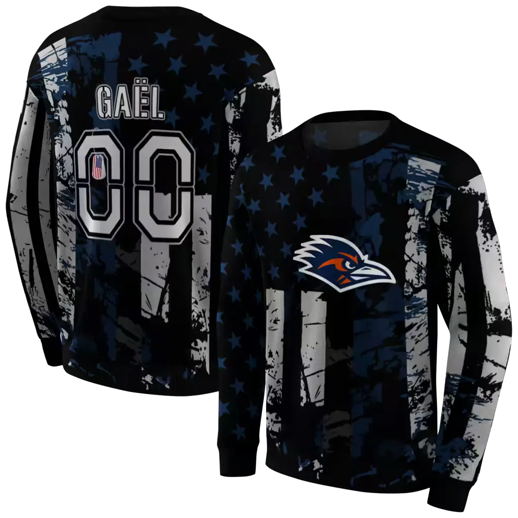 personalized utsa roadrunners distressed flag orange black hoodie premium grade personalized utsa roadrunners distressed flag orange black hoodie premium grade