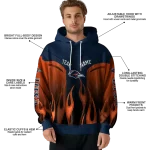 personalized utsa roadrunners flame design orange hoodie best selling