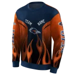 personalized utsa roadrunners flame design orange hoodie best selling