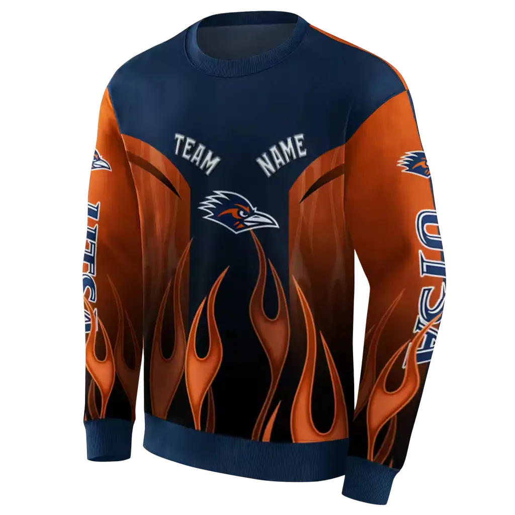 personalized utsa roadrunners flame design orange hoodie new arrival personalized utsa roadrunners flame design orange hoodie new arrival
