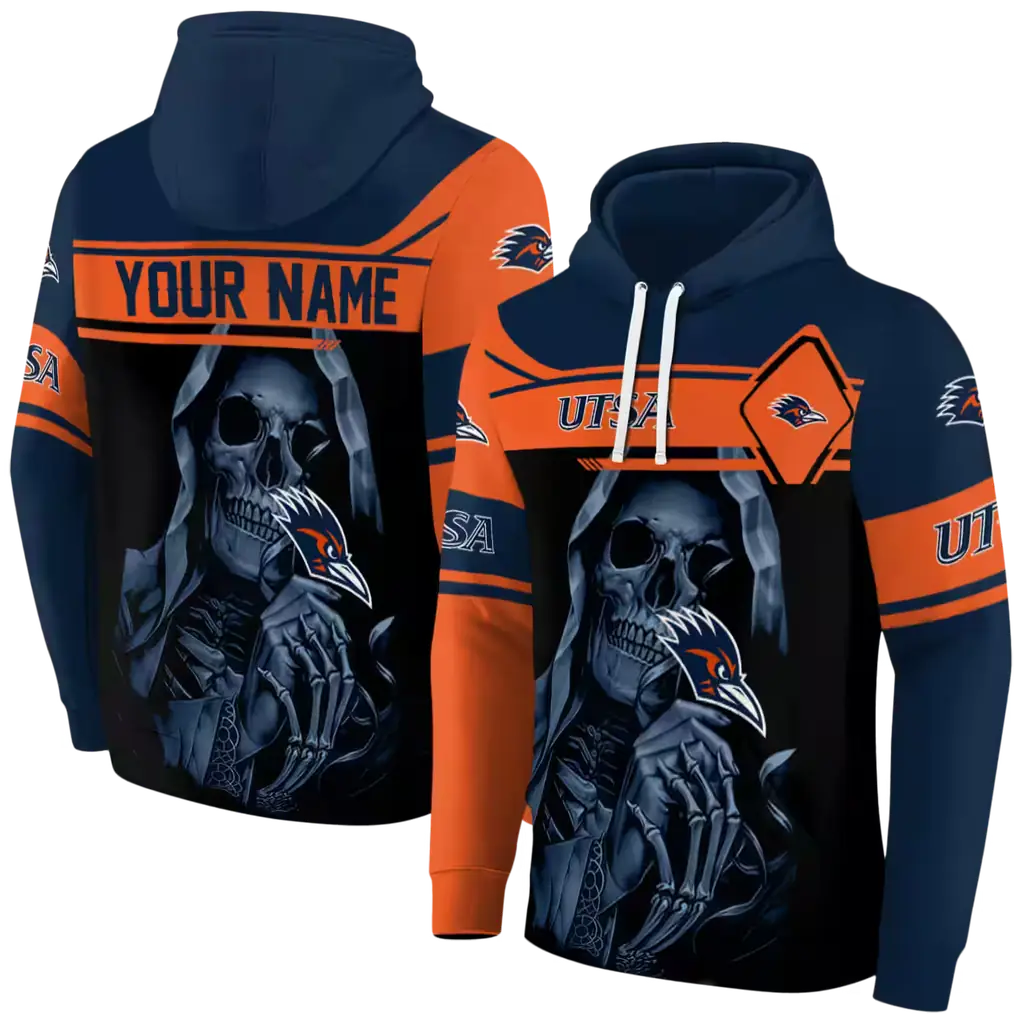 personalized utsa roadrunners grim reaper orange black hoodie fashion forward personalized utsa roadrunners grim reaper orange black hoodie fashion forward