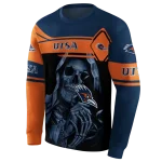 personalized utsa roadrunners grim reaper orange black hoodie best selling