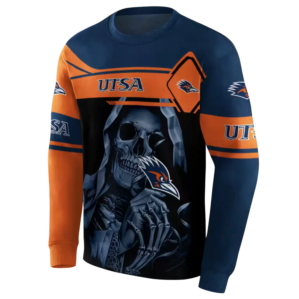 personalized utsa roadrunners grim reaper orange black hoodie new arrival personalized utsa roadrunners grim reaper orange black hoodie new arrival