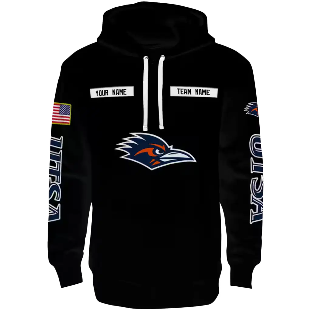 personalized utsa roadrunners punisher skull black hoodie best selling personalized utsa roadrunners punisher skull black hoodie best selling