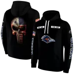 personalized utsa roadrunners punisher skull black hoodie best selling