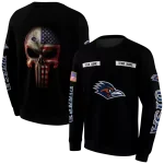 personalized utsa roadrunners punisher skull black hoodie best selling