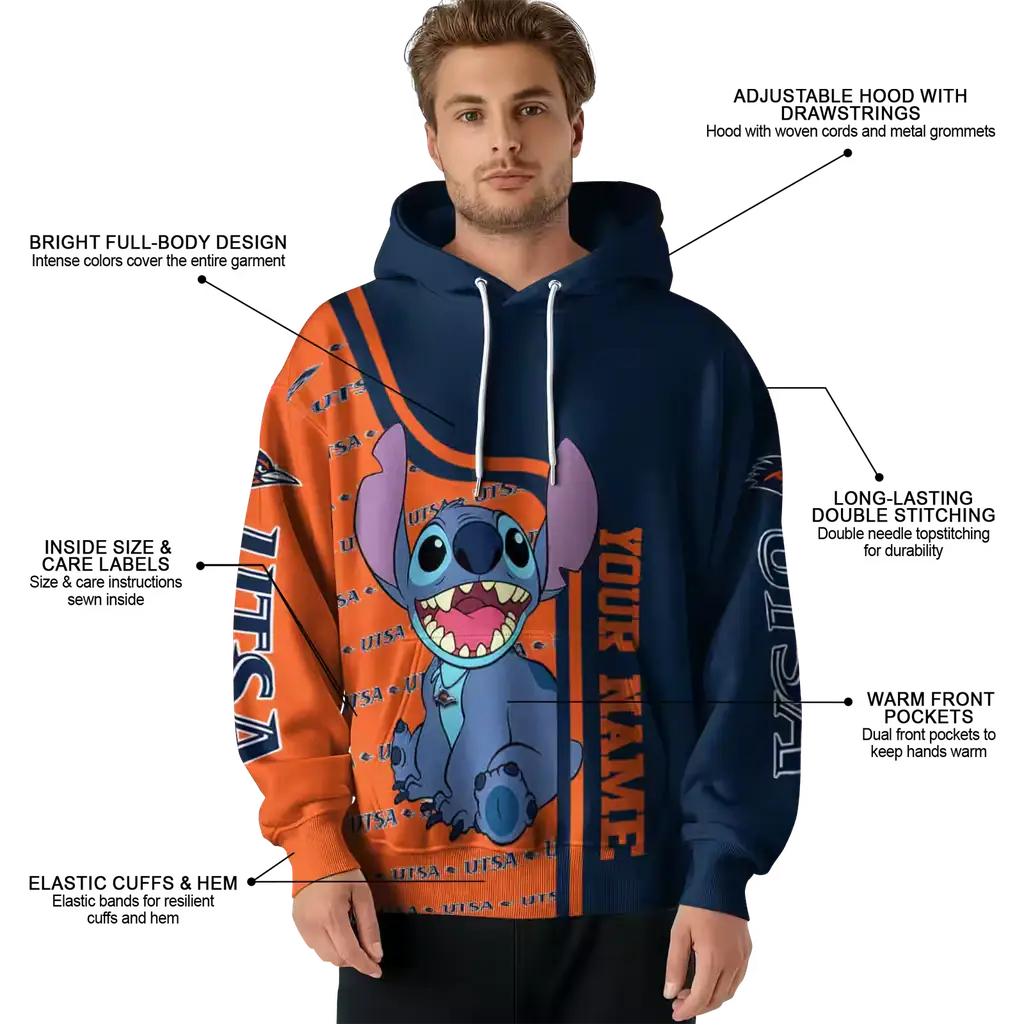 personalized utsa roadrunners stitch orange hoodie latest model personalized utsa roadrunners stitch orange hoodie latest model