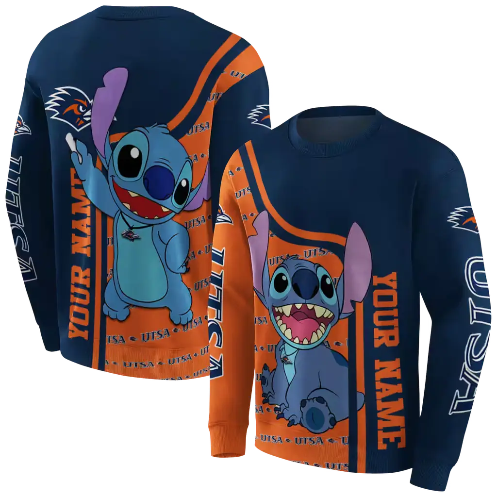 personalized utsa roadrunners stitch orange hoodie premium grade personalized utsa roadrunners stitch orange hoodie premium grade