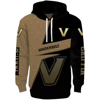 personalized vanderbilt commodores abstract shape black hoodie best selling