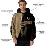 personalized vanderbilt commodores abstract shape black hoodie best selling