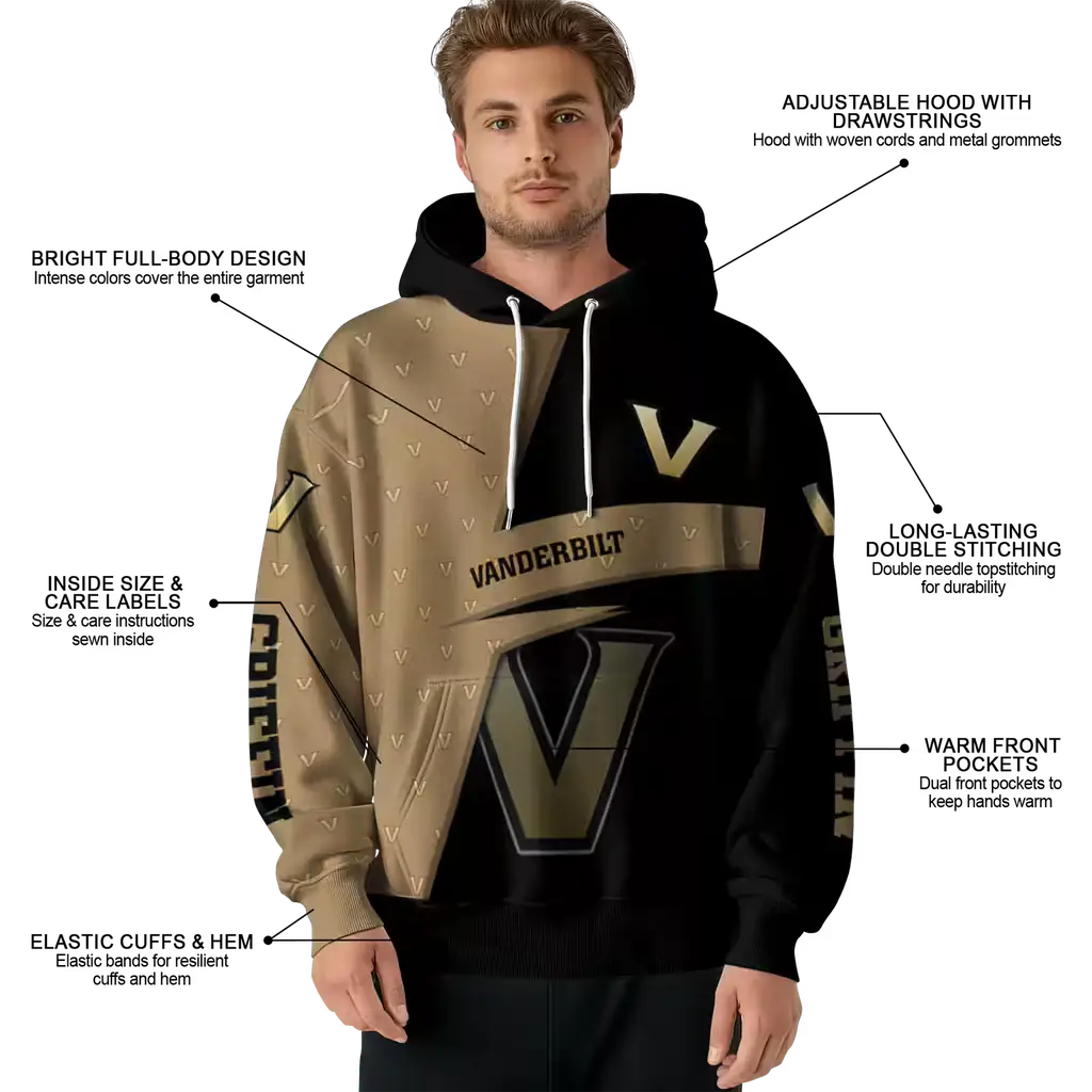 personalized vanderbilt commodores abstract shape black hoodie latest model personalized vanderbilt commodores abstract shape black hoodie latest model