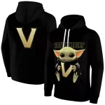 personalized vanderbilt commodores baby yoda black hoodie best selling