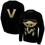 personalized vanderbilt commodores baby yoda black hoodie best selling