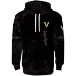 personalized vanderbilt commodores deer silhouette black hoodie best selling