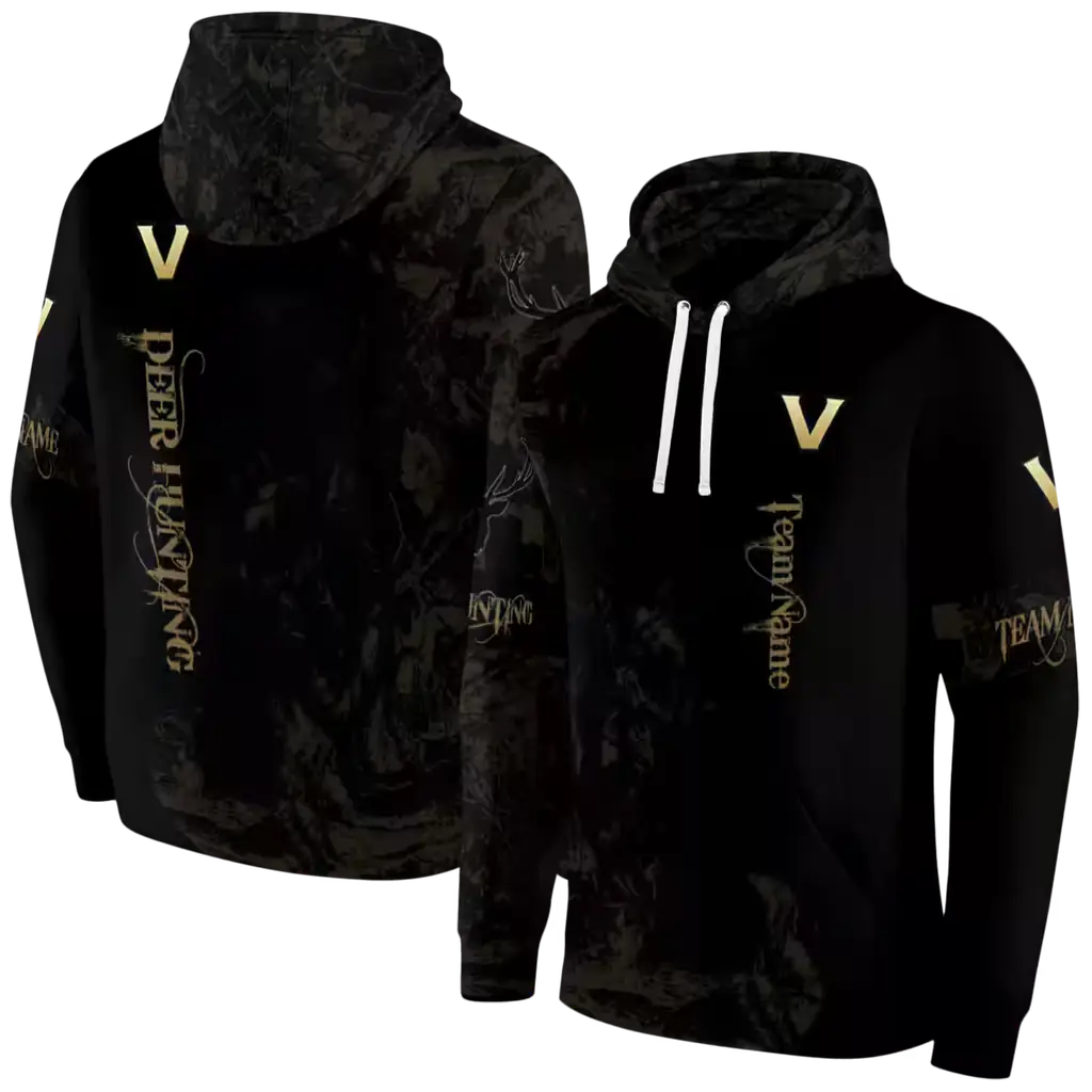 personalized vanderbilt commodores deer silhouette black hoodie fashion forward personalized vanderbilt commodores deer silhouette black hoodie fashion forward