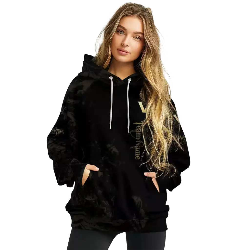 personalized vanderbilt commodores deer silhouette black hoodie high quality personalized vanderbilt commodores deer silhouette black hoodie high quality