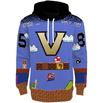 personalized vanderbilt commodores mario blue black hoodie best selling