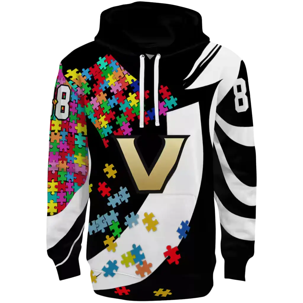 personalized vanderbilt commodores puzzle pieces black hoodie best selling personalized vanderbilt commodores puzzle pieces black hoodie best selling