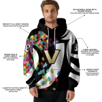 personalized vanderbilt commodores puzzle pieces black hoodie best selling