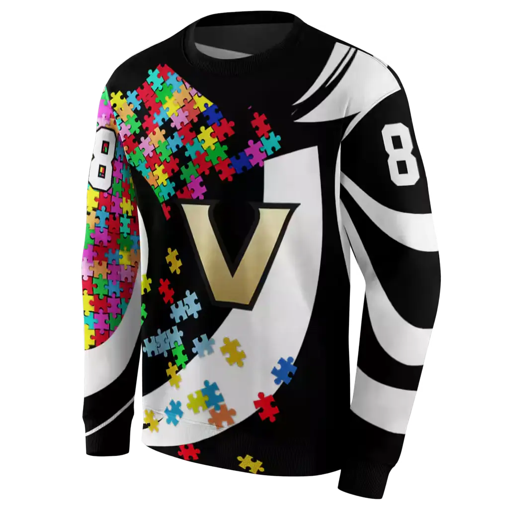 personalized vanderbilt commodores puzzle pieces black hoodie new arrival personalized vanderbilt commodores puzzle pieces black hoodie new arrival