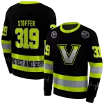 personalized vanderbilt commodores safety motif black neon green hoodie best selling