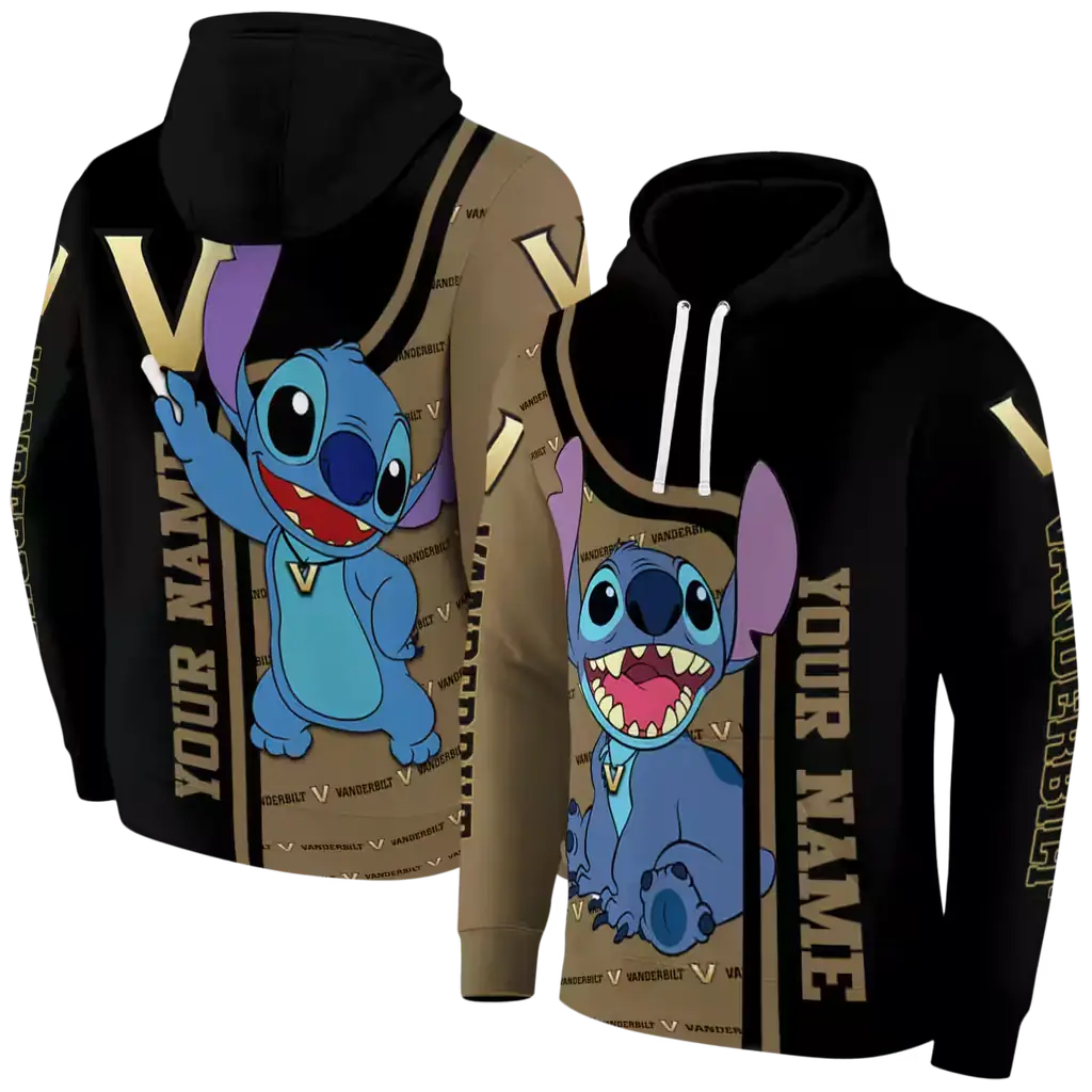 personalized vanderbilt commodores stitch black hoodie fashion forward personalized vanderbilt commodores stitch black hoodie fashion forward