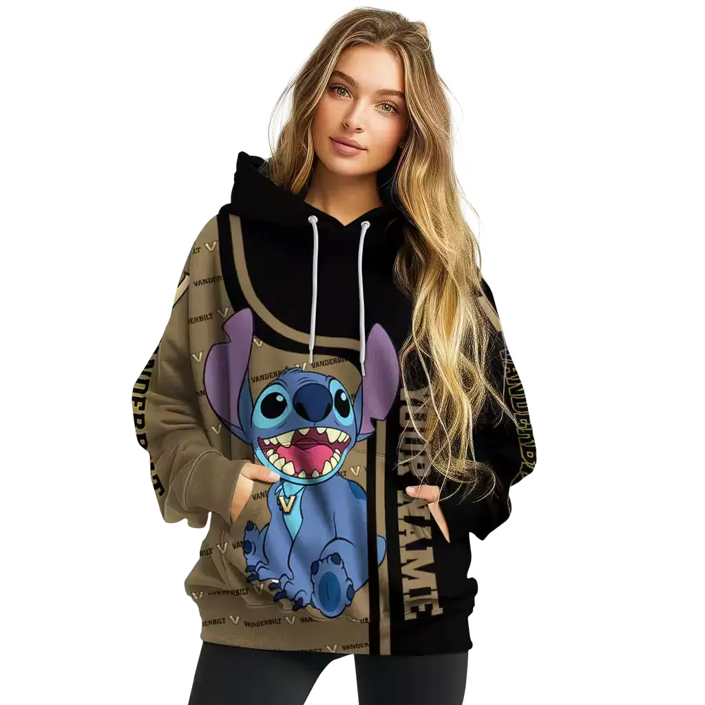 personalized vanderbilt commodores stitch black hoodie high quality personalized vanderbilt commodores stitch black hoodie high quality
