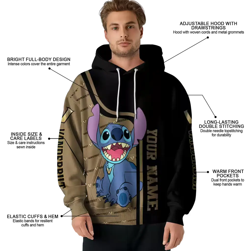 personalized vanderbilt commodores stitch black hoodie latest model personalized vanderbilt commodores stitch black hoodie latest model