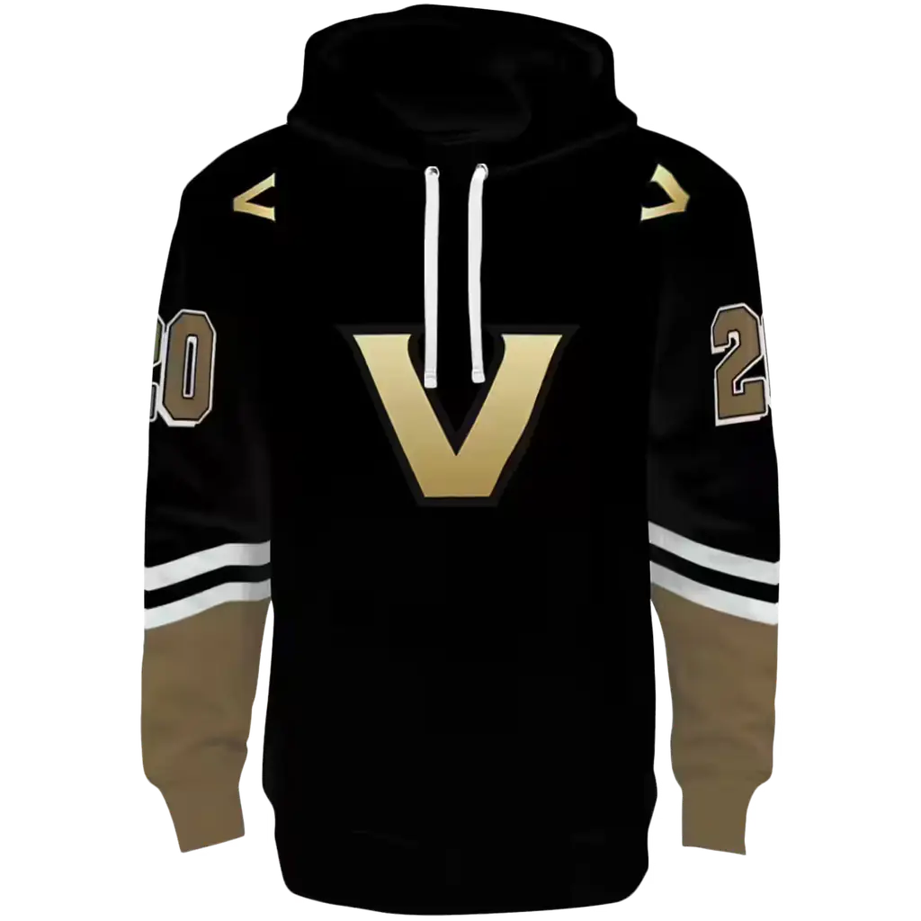 personalized vanderbilt commodores striped sleeves black hoodie best selling personalized vanderbilt commodores striped sleeves black hoodie best selling