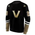 personalized vanderbilt commodores striped sleeves black hoodie best selling