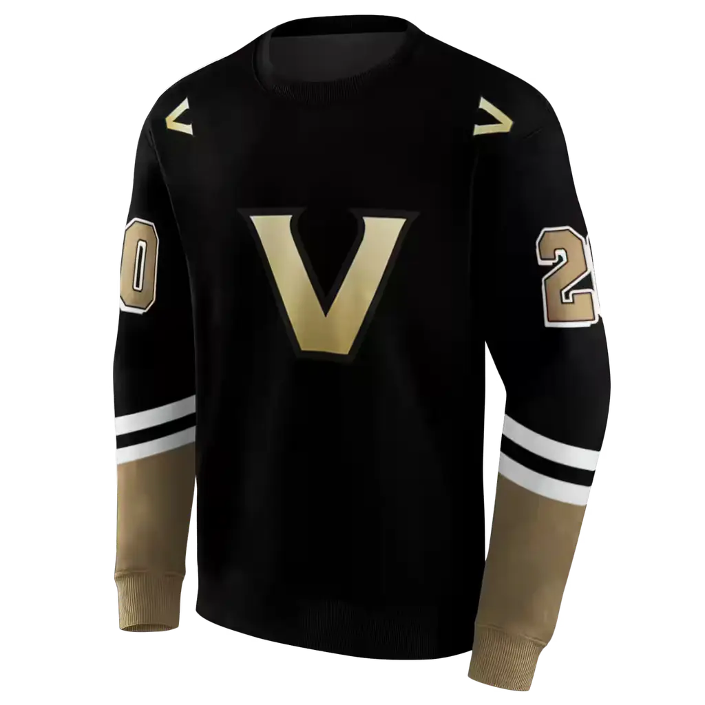 personalized vanderbilt commodores striped sleeves black hoodie new arrival personalized vanderbilt commodores striped sleeves black hoodie new arrival